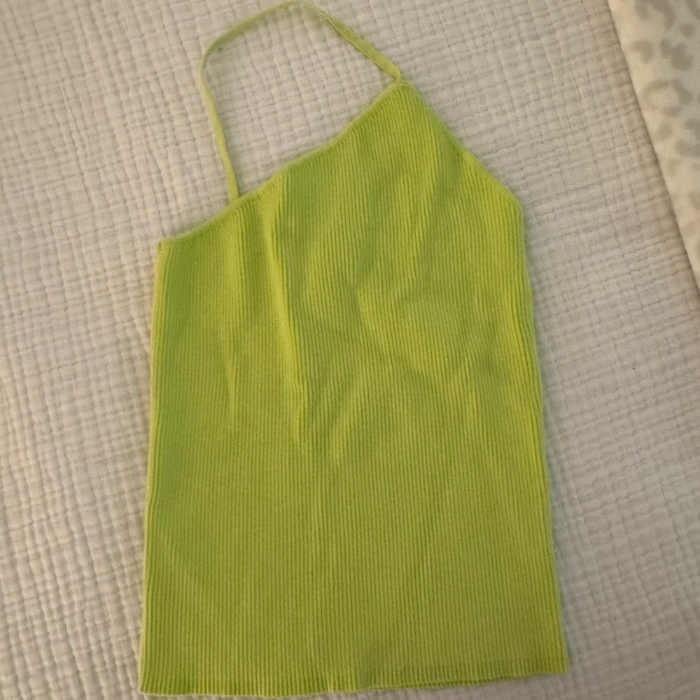 Asymmetrical Green Zara Top